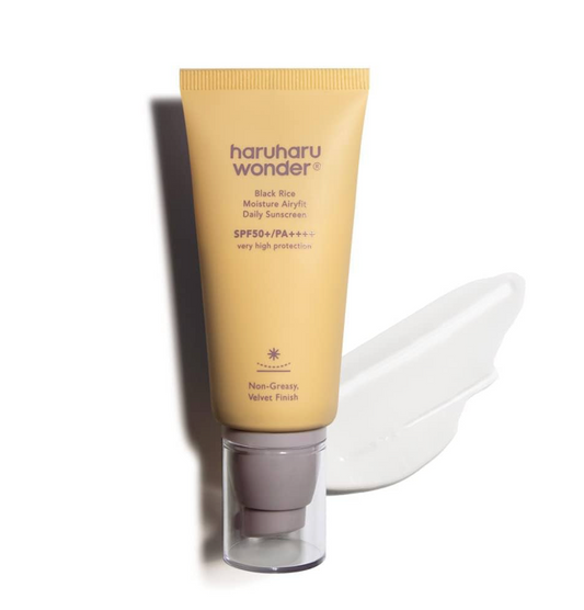 Haruharu Wonder sunscreen tube on a white background