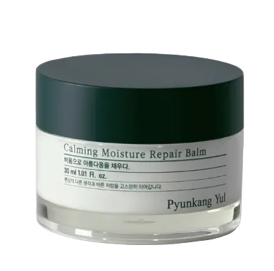 Jar of Pyunkang Yul Calming Moisture Repair Balm on a light gray background