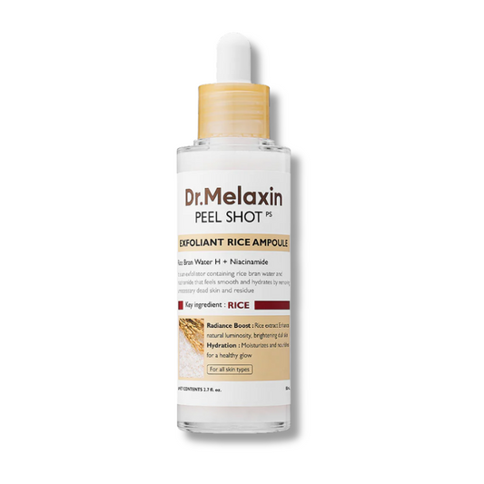 Dr. Melaxin peel shot bottle on a white background