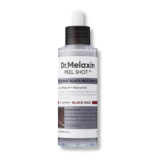 Dr. Melaxin peel shot bottle on a white background