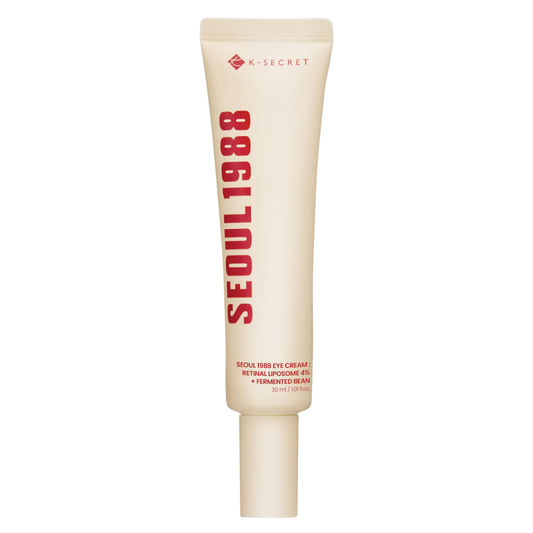 K-Secret Seoul 1988 eye cream tube on a white background
