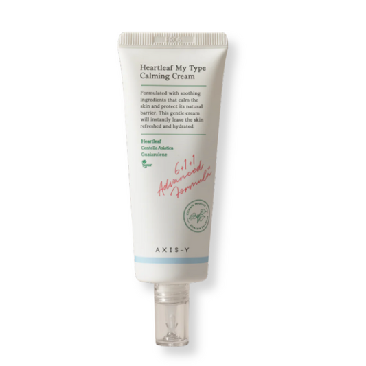 Tube of Heartleaf My Type Calming Cream on a white background