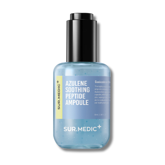Sur.Medic Azulene Soothing Peptide Ampoule bottle on a white background