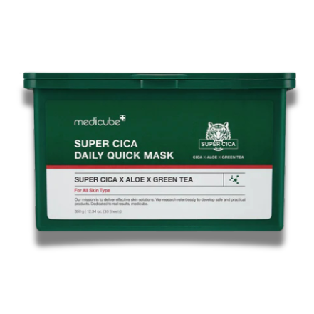 Medicube Super Cica Daily Quick Mask packaging on a white background